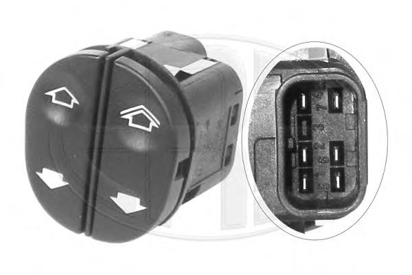 HMP6S6T14529AB Hmpx Botão dianteiro esquerdo de ativação de motor de acionamento de vidro