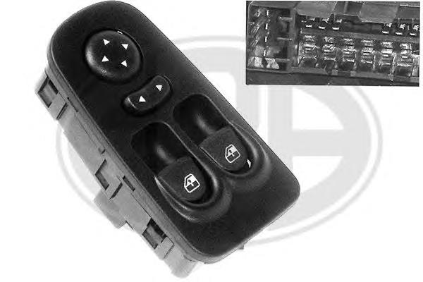 735360605 Fiat/Alfa/Lancia Unidade de botões dianteira esquerda de controlo de elevador de vidro