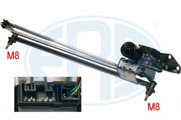 Trapézio de limpador pára-brisas 1334799080 Fiat/Alfa/Lancia