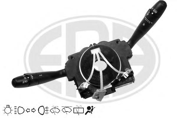 Comutador instalado na coluna da direção, montado 6239WQ Peugeot/Citroen