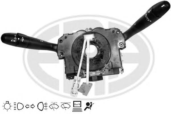 624318 Peugeot/Citroen Comutador instalado na coluna da direção, montado