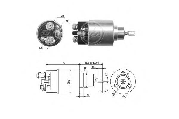 ZM6973 ERA Relê retrator do motor de arranco