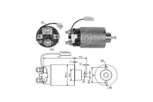 Relê retrator do motor de arranco Mitsubishi SB615 preço, a partir de 27,70 USD