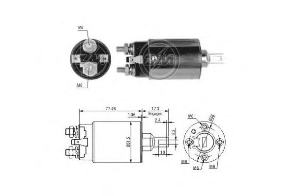 Relê retrator do motor de arranco Cargo 131802 preço, a partir de 40,15 USD
