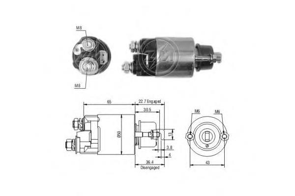 Relê retrator do motor de arranco Casco CSO40105AS preço, a partir de 33,91 USD