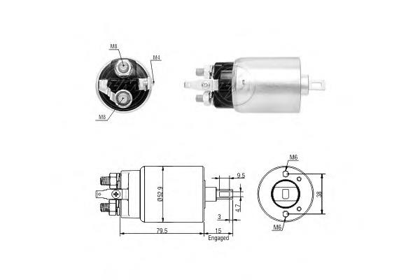 ZM5981 ERA Relê retrator do motor de arranco