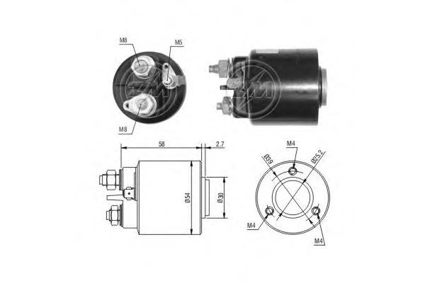 Relê retrator do motor de arranco Casco CSO15115AS preço, a partir de 28,43 USD
