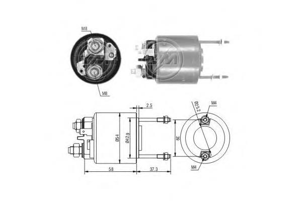 ZM592 ERA Relê retrator do motor de arranco