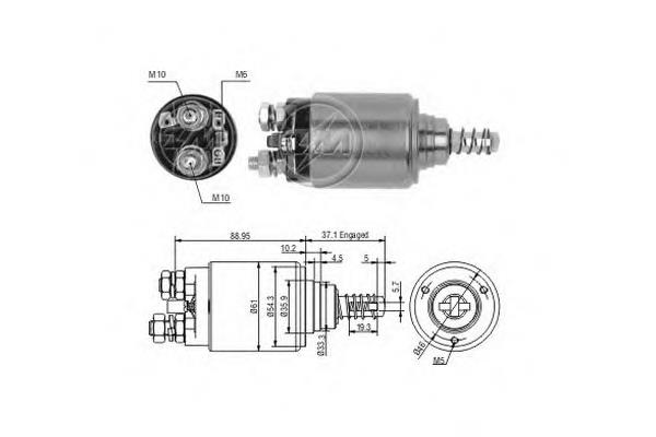 ZM645 ERA Relê retrator do motor de arranco