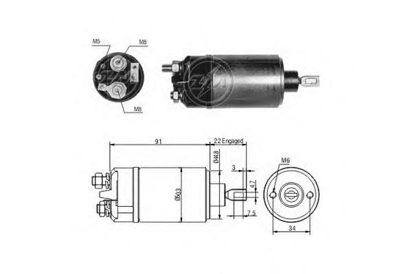 Relê retrator do motor de arranco Bosch 0331302053 preço, a partir de 37,94 USD