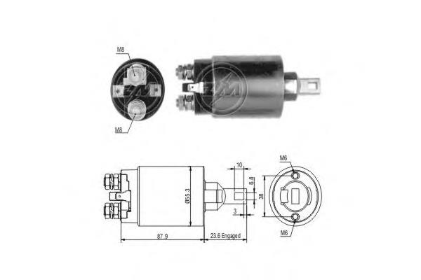 ZM893 ERA Relê retrator do motor de arranco