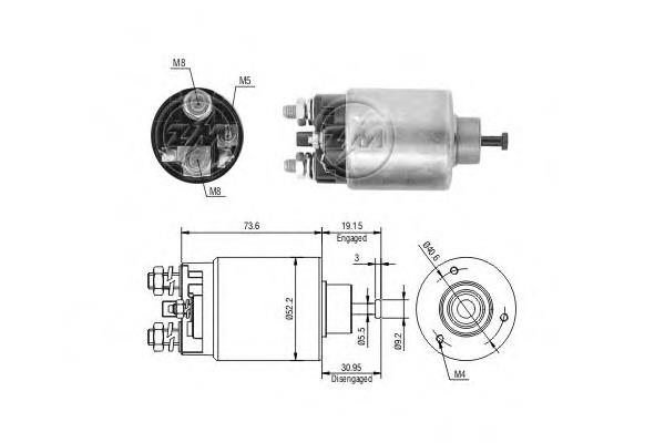 Compre 860 ZM Relê retrator do motor de arranco