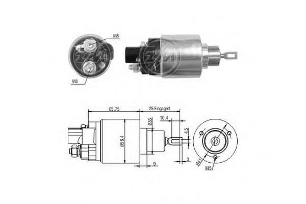 ZM978 ERA Relê retrator do motor de arranco