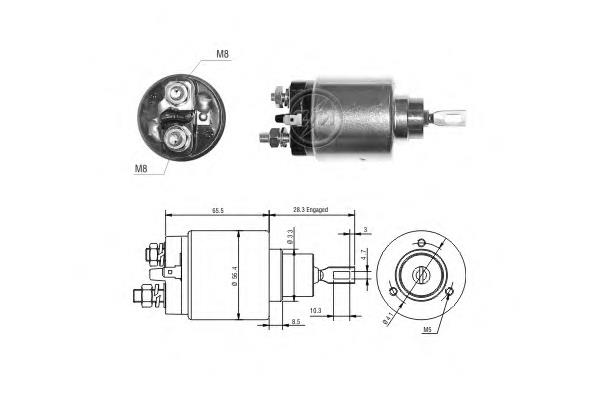 Compre 046911287 VAG Relê retrator do motor de arranco