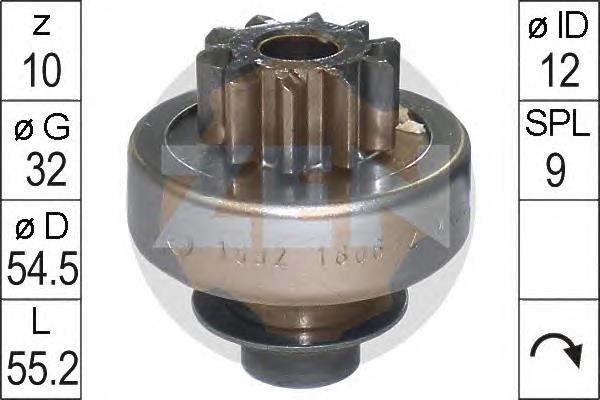 Roda-livre do motor de arranco 99863 Asam