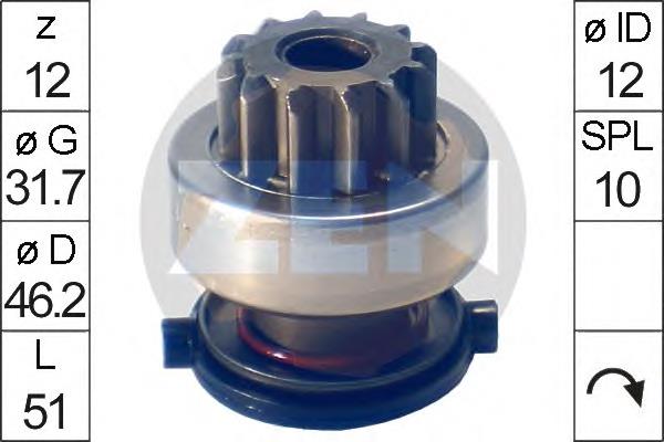 ZN1696 ERA Roda-livre do motor de arranco