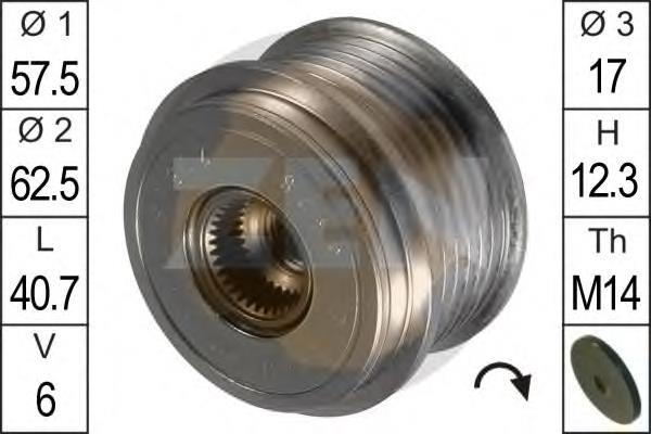 4861506AH Chrysler Polia do gerador