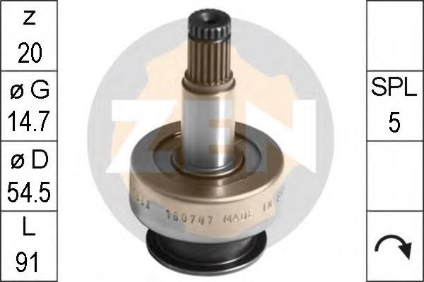 Roda-livre do motor de arranco Mitsubishi Pajero IV LONG V90