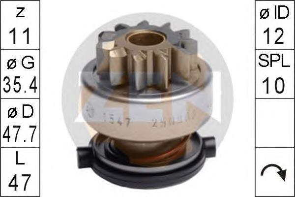 ZN1547 ZEN Roda-livre do motor de arranco
