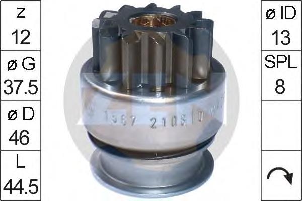 ZN1567 ERA Roda-livre do motor de arranco