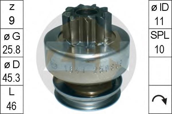 Roda-livre do motor de arranco Opel 93180118 preço, a partir de 16,21 USD
