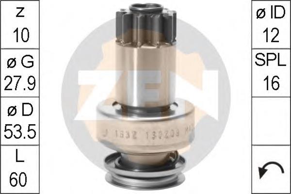 ZN1632 ERA Roda-livre do motor de arranco