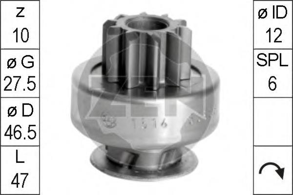 Roda-livre do motor de arranco General Motors 93745760 preço, a partir de 16,25 USD