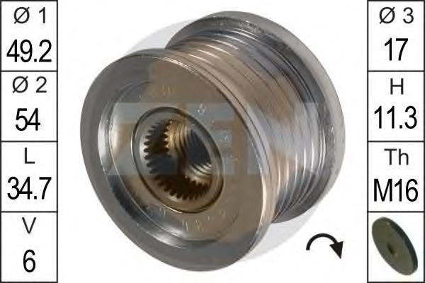 Polia do gerador 12317516099 BMW