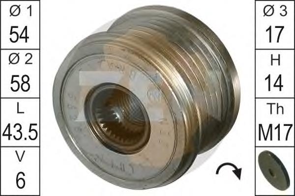 Polia do gerador 535011210 LUK