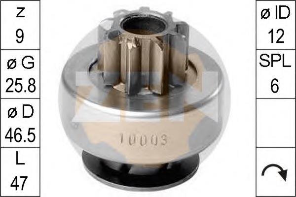 93745760 General Motors Roda-livre do motor de arranco