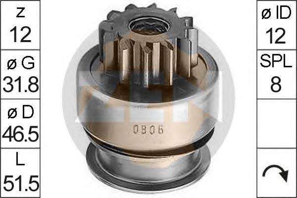Roda-livre do motor de arranco As-pl SD5040