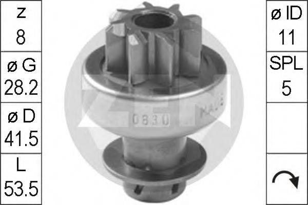 Roda-livre do motor de arranco SD6010 As-pl