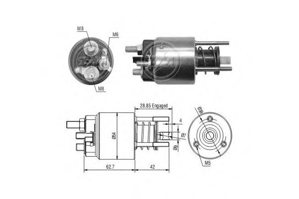 Relê retrator do motor de arranco Fiat/Alfa/Lancia 9947992 preço, a partir de 41,76 USD