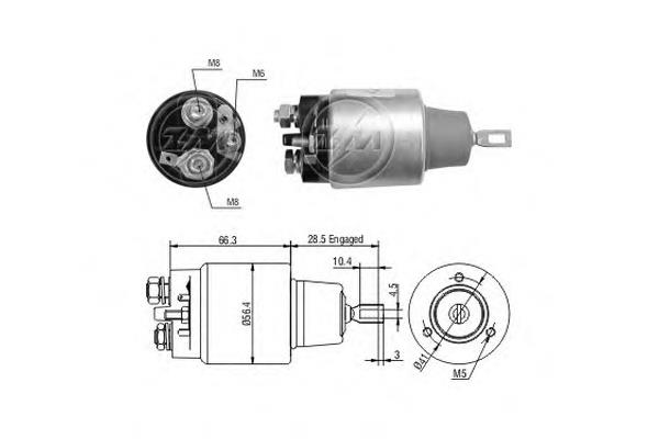 Relê retrator do motor de arranco Opel 0331303124 preço, a partir de 36,87 USD