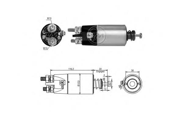 ZM2897 ERA Relê retrator do motor de arranco