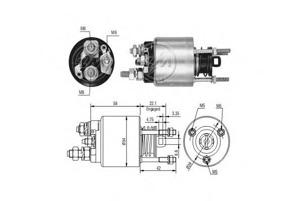 Compre 9948663 Fiat/Alfa/Lancia Relê retrator do motor de arranco