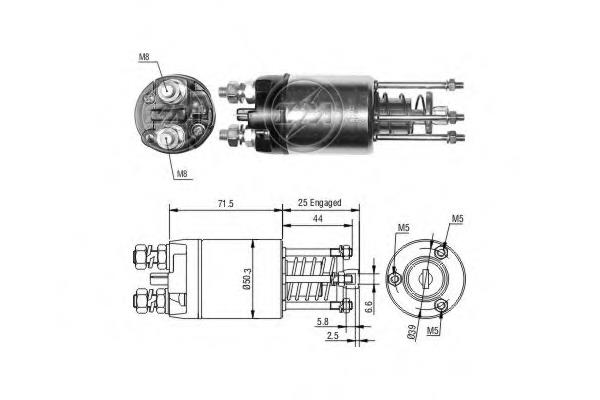 Relê retrator do motor de arranco ZM ZM3651 preço, a partir de 32,85 USD