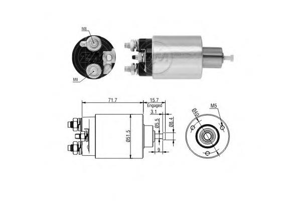 Relê retrator do motor de arranco para Chevrolet Epica II V250