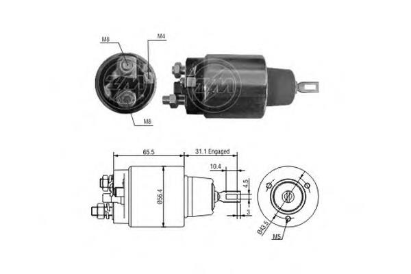 Relê retrator do motor de arranco Bosch 9330331010