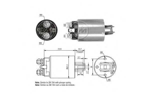 Relê retrator do motor de arranco ERA ZM680 preço, a partir de 30,17 USD