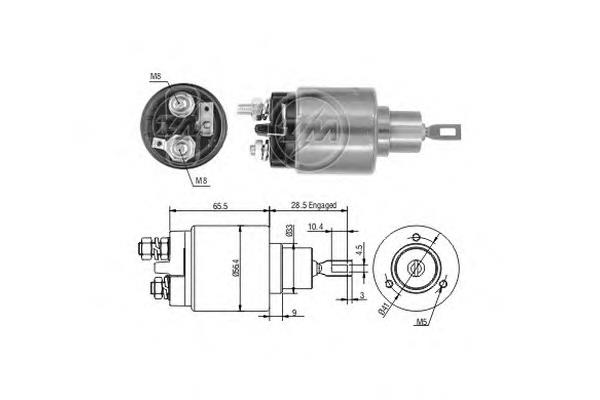 Compre ZM676 ERA Relê retrator do motor de arranco