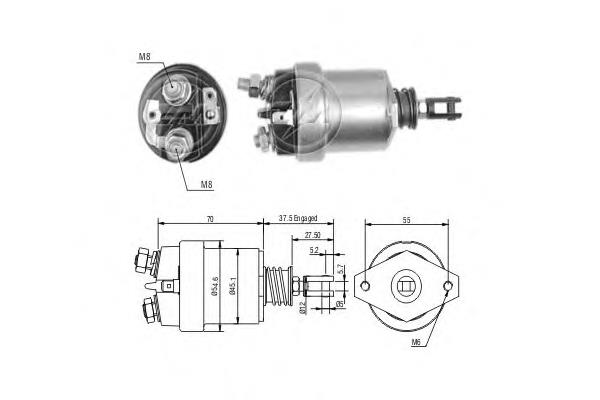 ZM567 ERA Relê retrator do motor de arranco