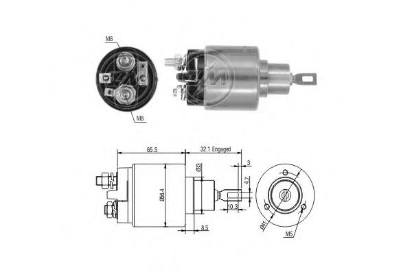 Relê retrator do motor de arranco Volvo 1363546 preço, a partir de 31,97 USD