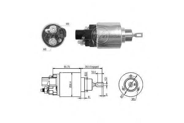 281500L071 Toyota Relê retrator do motor de arranco