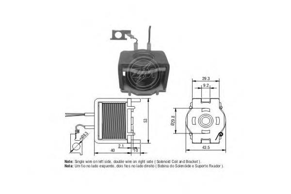 Kit de reparação do relê de tração do motor de arranco SS6081P As-pl