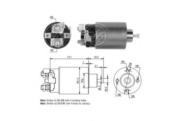 Relê retrator do motor de arranco Ghibaudi E8045 preço, a partir de 33,22 USD