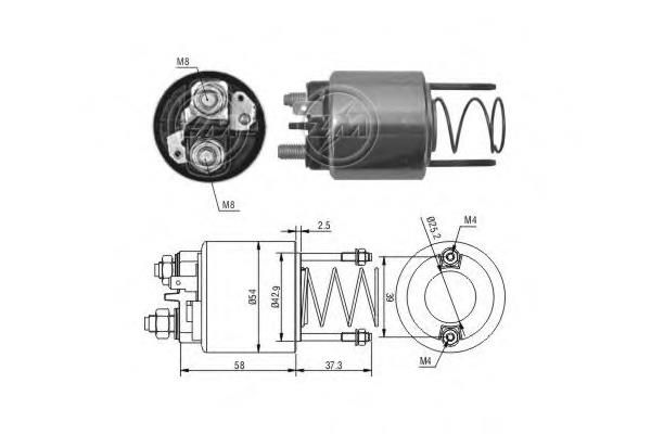 Relê retrator do motor de arranco ZM ZM1592 preço, a partir de 37,53 USD