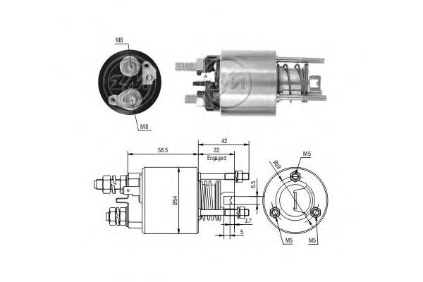 Compre 9945030 Fiat/Alfa/Lancia Relê retrator do motor de arranco