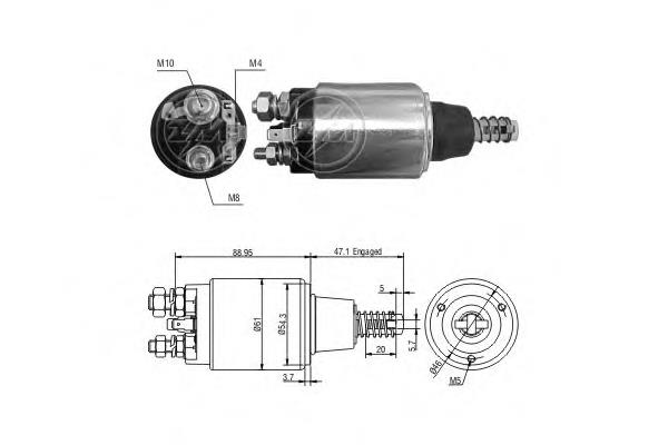 2339402115 Bosch Relê retrator do motor de arranco