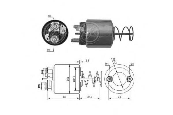 Compre 182462 VALEO Relê retrator do motor de arranco